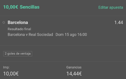 Apuesta simple