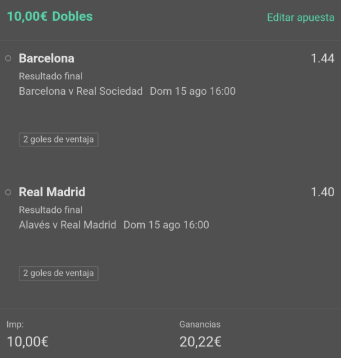 Apuesta simple